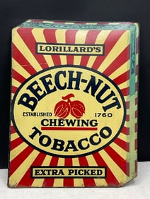 Vintage Advertising Beech-Nut Tobacco Extra Picked Tin Sign