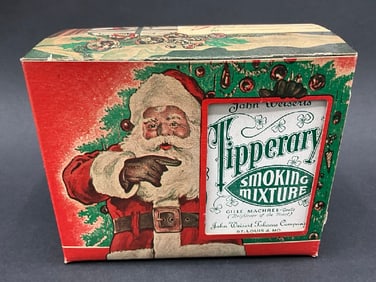 John Weisert’s Tipperary Smoking Mixture Empty Christmas Advertising Boxes