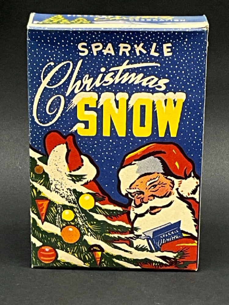 Vintage Box of Sparkle Christmas Snow: Vintage Box of Sparkle Christmas Snow.Dimensions: 7” x 4 3/4” x 1 1/2”