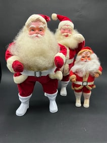 Three (3) Vintage Santas