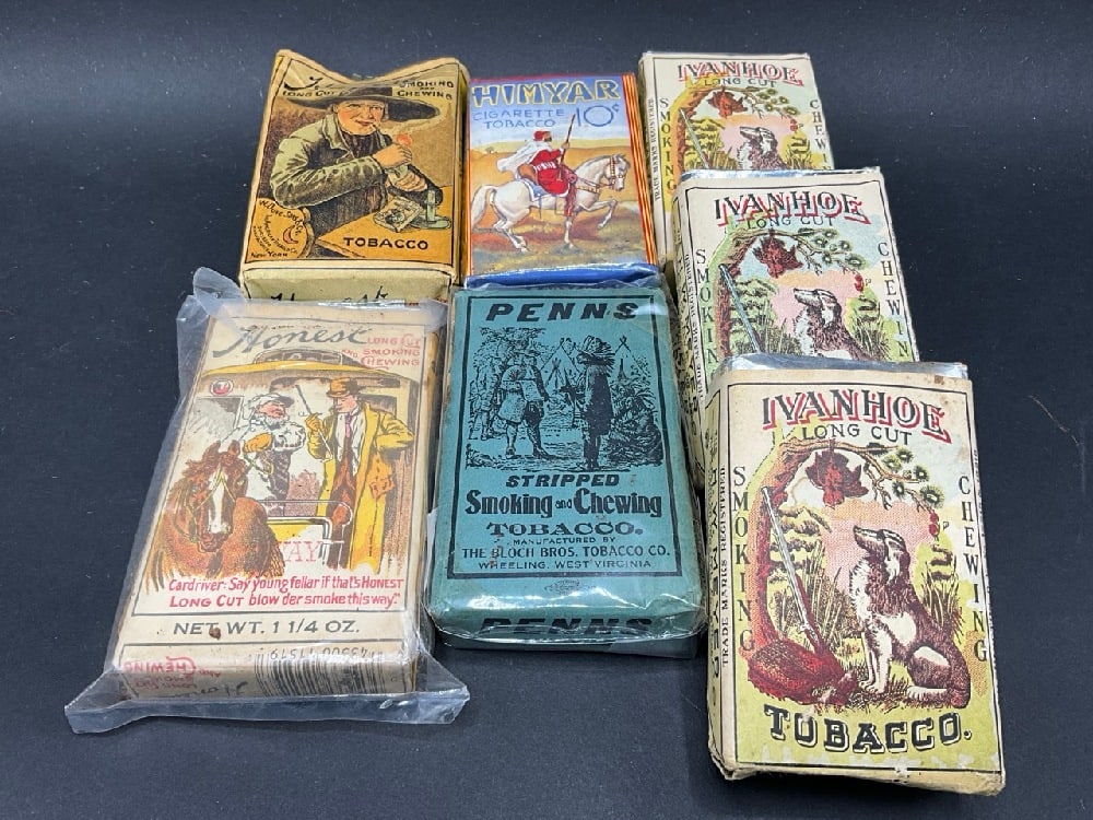 (7) Vintage Tobacco Packs - Honest, Penns, Himyar, Ivanhoe Long Cut: (7) Vintage Tobacco Packs - Honest, Penns, Himyar, Ivanhoe Long Cut.