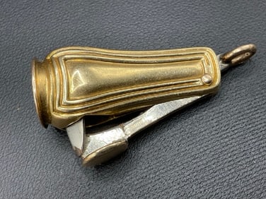 14K Yellow Gold Cigar Cutter Pendant