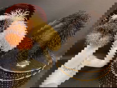 (2) Vintage Plume Feather Hats - B. Altman & Co and Lord & Taylor