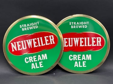 Neuweiler Cream Ale Brewed & Bottled by Louis F. Neuweiler’s Sons, Allentown, PA Button Signs
