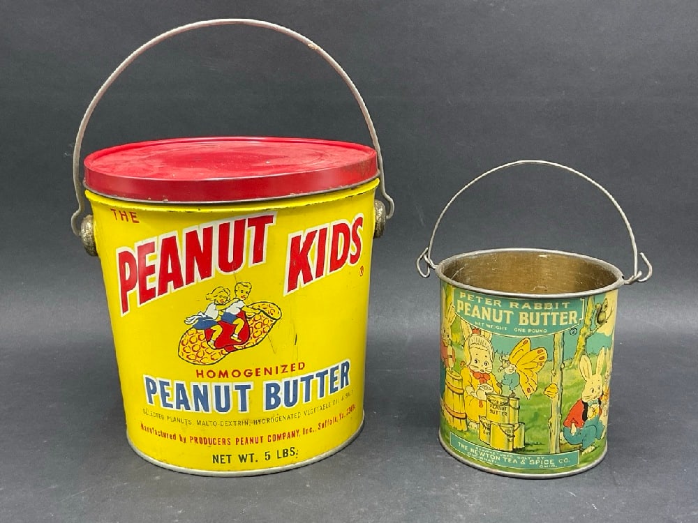 Vintage Peanut Butter Tins - Peter Rabbit & The Peanut Kids (1 of 7)