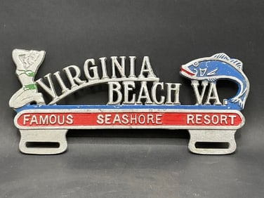 Virginia Beach, VA Famous Seashore License Plate Topper