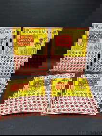 Four (4) 1930’s Play Baseball and Smoke Garcia Grand Cigars Advertising Game