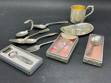 Estate Compiled 10pc. Sterling Silver Flatware