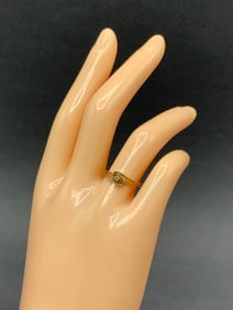 10K Yellow Gold Diamond Solitaire Ring