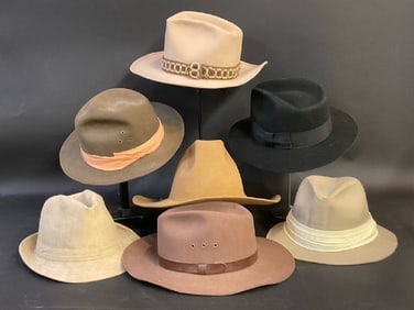 (7) Vintage Western, Winter & Spring Men’s Hats