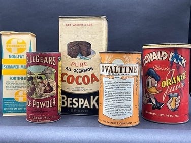 Vintage Advertising Grocery Store Canisters and Boxes