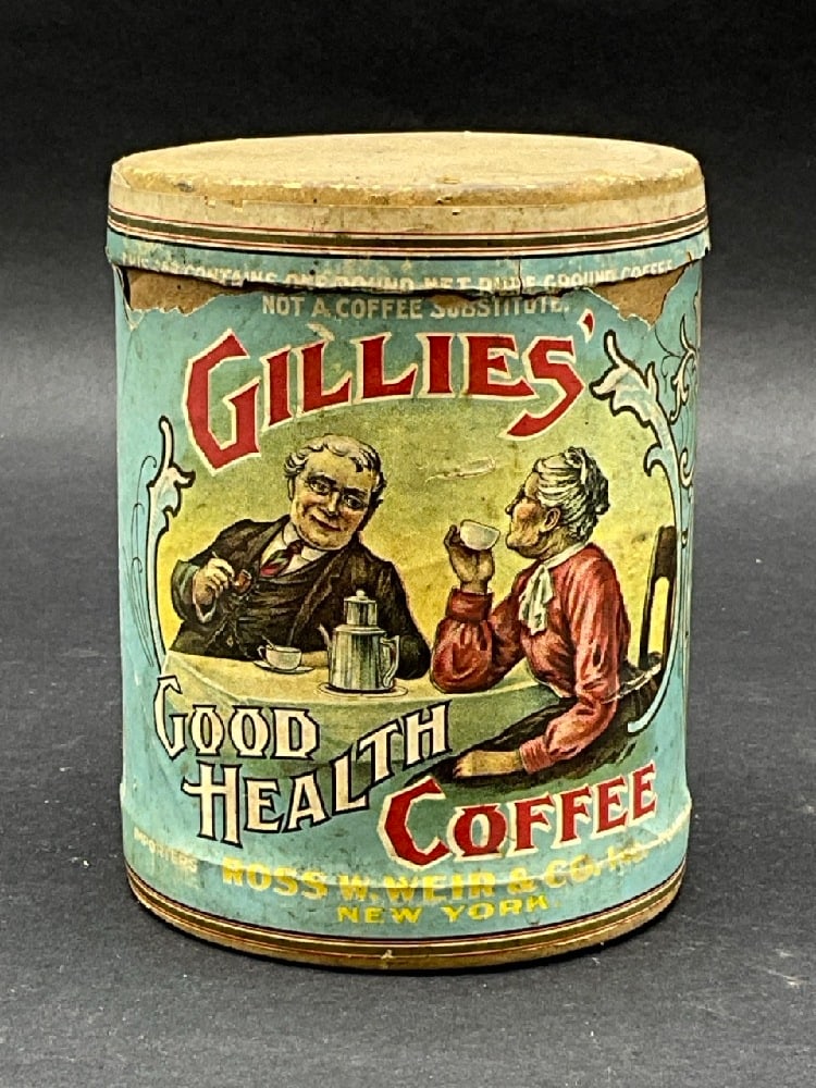 Gillies Good Health Coffee Advertising Container (1 of 4)