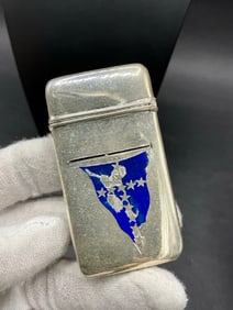 A.W.S Sterling Silver USN Match Safe