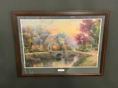 Thomas Kinkade Signed “Lamplight Manor