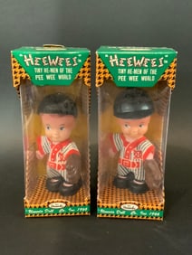 Pair of 1966 Tiny Uneeda “HeeWees?? Baseball Player Dolls