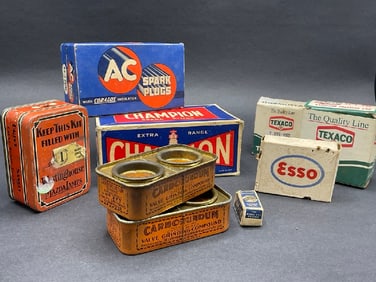 Vintage Auto Parts and Advertising Lot