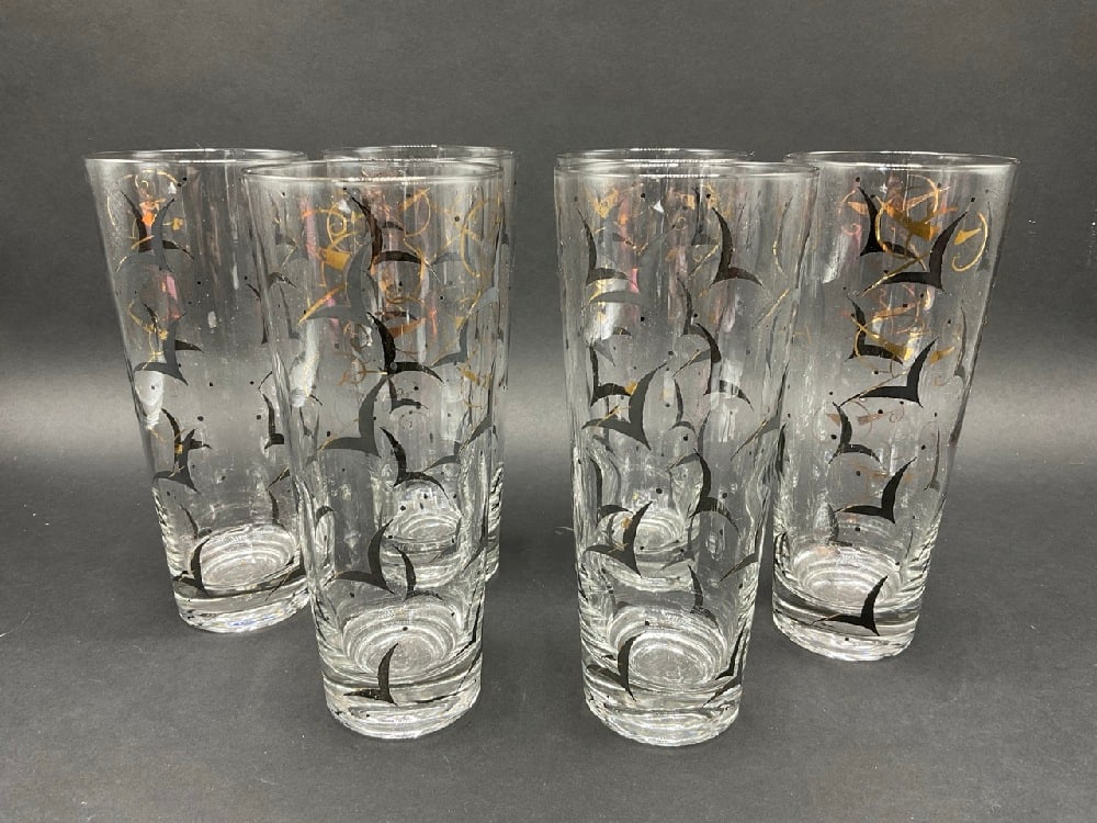 Fred Press Atomic Starburst Highball Glasses (1 of 3)
