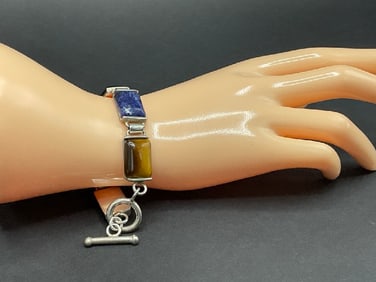 Sterling Silver Gemstone Bracelet