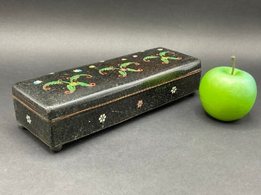 Vintage Chinese Cloisonné Enameled Divided Box