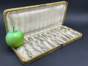 Twelve (12) Sterling Serving Knives by George W. Schiebler & Co.