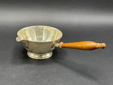 Sterling Silver Porringer w/ Wood Handle