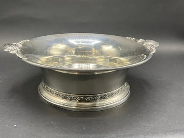 Quaker Silver Company Large Sterling Silver Serving Bowl