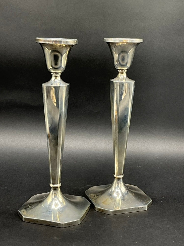 R&M Sterling Silver Weighted Candlesticks (1 of 3)