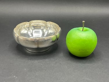 K.L.F. & Sons Arts and Crafts  Sterling Silver Scalloped Bowl