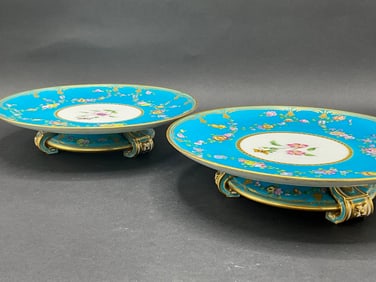 19th Century English Minton Porcelain Service Plates