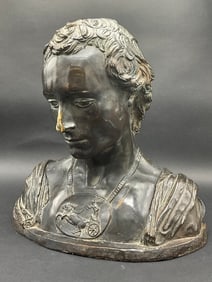 19Th Century Terracotta Bust of Donatello