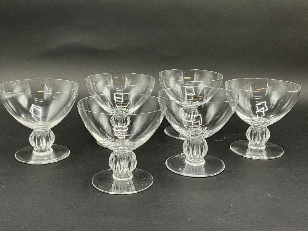 Six (6) Piece Lalique Alger Crystal Stemware (1 of 4)