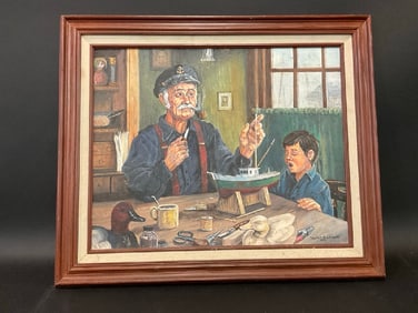 Murray "Schwimmer Papell (American, 1926-2011) Model Ship Building