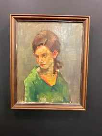 c. 1967 Art Student's League Female Portrait-Brackman