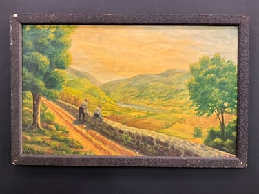 1930's Hudson River Valley Realism Oil Painting