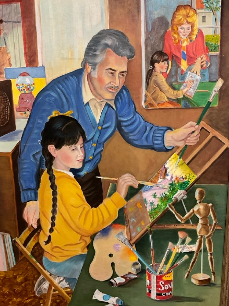 Murray "Schwimmer" Papell (American, 1924-2017): Murray "Schwimmer" Papell (American, 1924-2017) Oil on CanvasDimensions: 48” x 36” and 53” x 42” framed. Murray "Schwimmer" Papell (American, b. 1924-2017) Native to Flushing, 