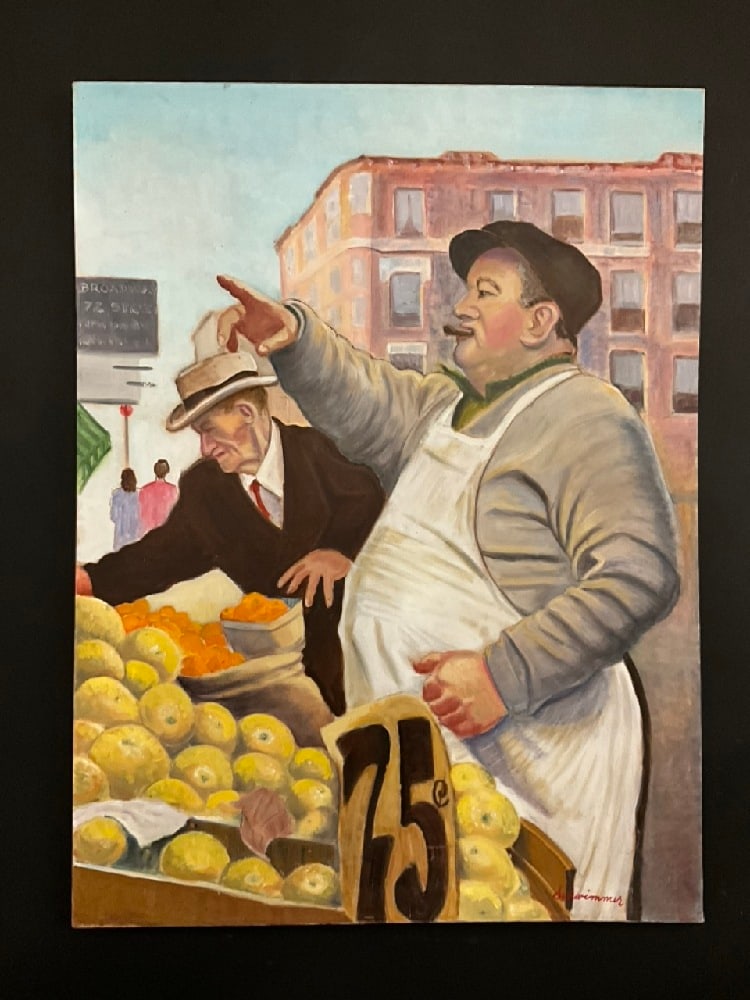 Murray "Schwimmer" Papell (American, 1926-2011) Broadway Market (1 of 5)