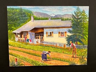 Murray "Schwimmer" Papell (American, 1926-2011)  "Les Champs" France