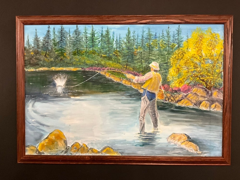 Murray "Schwimmer" Papell (American, 1926-2011) Fly Fishing Scene (1 of 6)