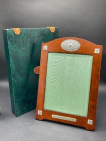 Sterling And Wood Picture Frame by Williams & Scott London