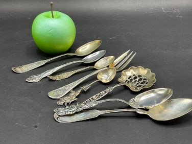 Estate Compiled Sterling Silver Spoons and Forks