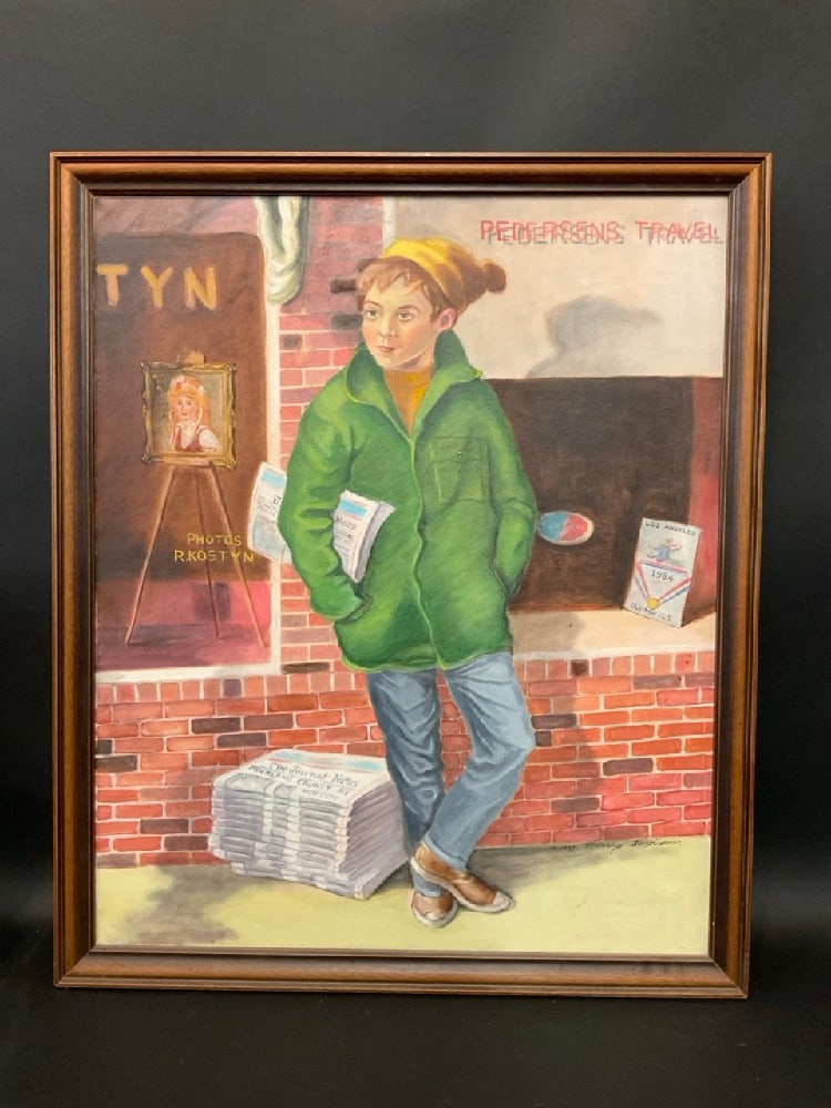 Murray "Schwimmer" Papell (American, b. 1926-2011)  Newspaper Boy (1 of 6)