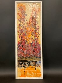 Morris Katz (Polish/ American, 1932-2010)Autumn Woods Scene  1965