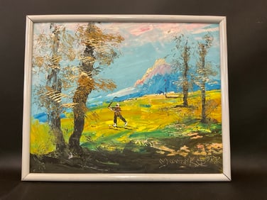 Morris Katz (Polish/ American, 1932-2010) Golf Scene 1988