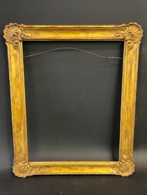 Early 20th Century Gold Gilt Wood Picture Frame