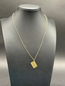 14K Yellow Gold "Love Letter" Necklace