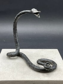 Wrought Iron Snake Pocket Watch Stand