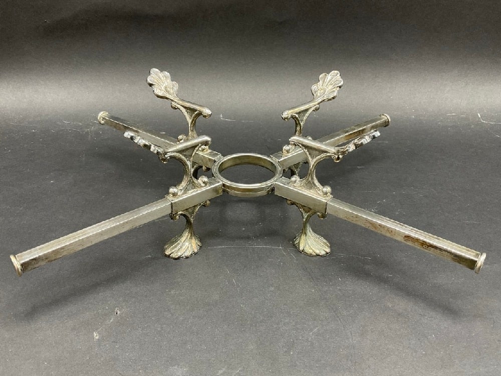 Italian Mid Century Silver Plated Trivet Stand (1 of 4)