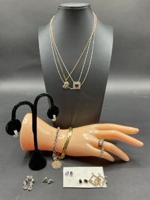 Compiled Sterling Silver Jewelry Lot