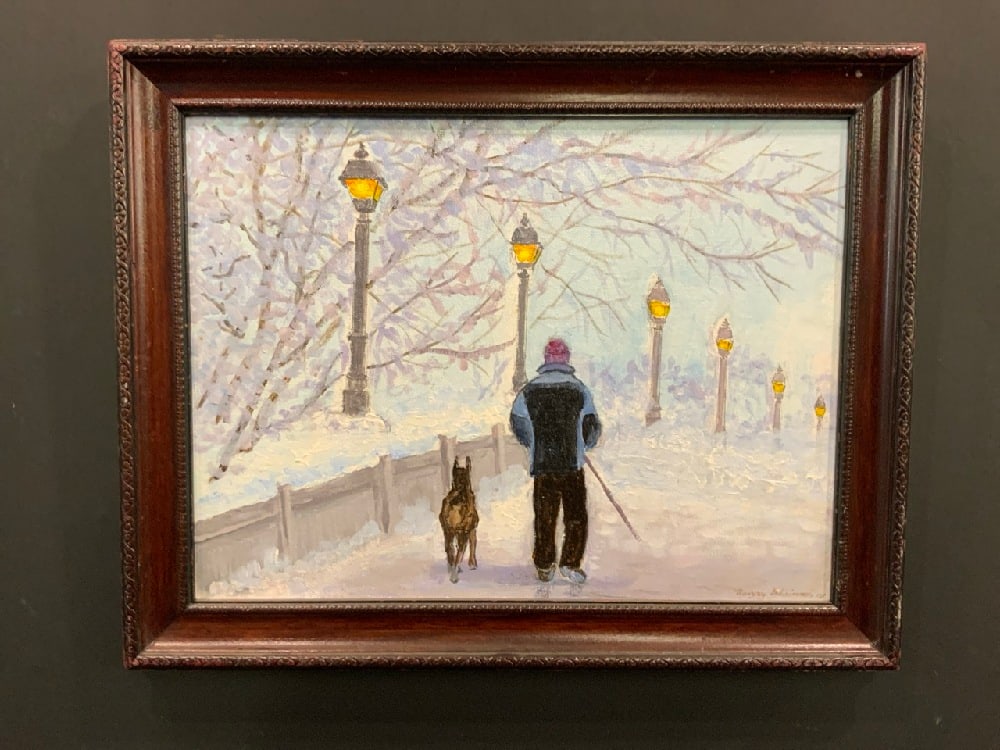 Murray "Schwimmer" Papell (American, b. 1926-2011) "After the Storm": Murray "Schwimmer" Papell (American, b. 1926-2011)Titled: "After the Storm"Acrylic on Canvas. Dated: 2005Dimensions: 11 1/2” x 15 1/2” and 14” x 18” Framed. Murray "Schwimmer" 