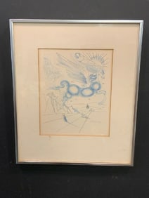 Salvador Dali "Pegasus in Flight" Lithograph Print